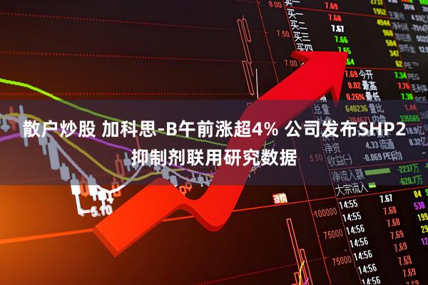 散户炒股 加科思-B午前涨超4% 公司发布SHP2抑制剂联用研究数据