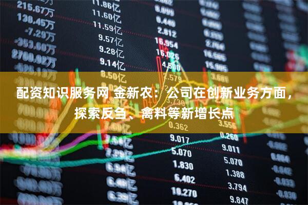 配资知识服务网 金新农：公司在创新业务方面，探索反刍、禽料等新增长点